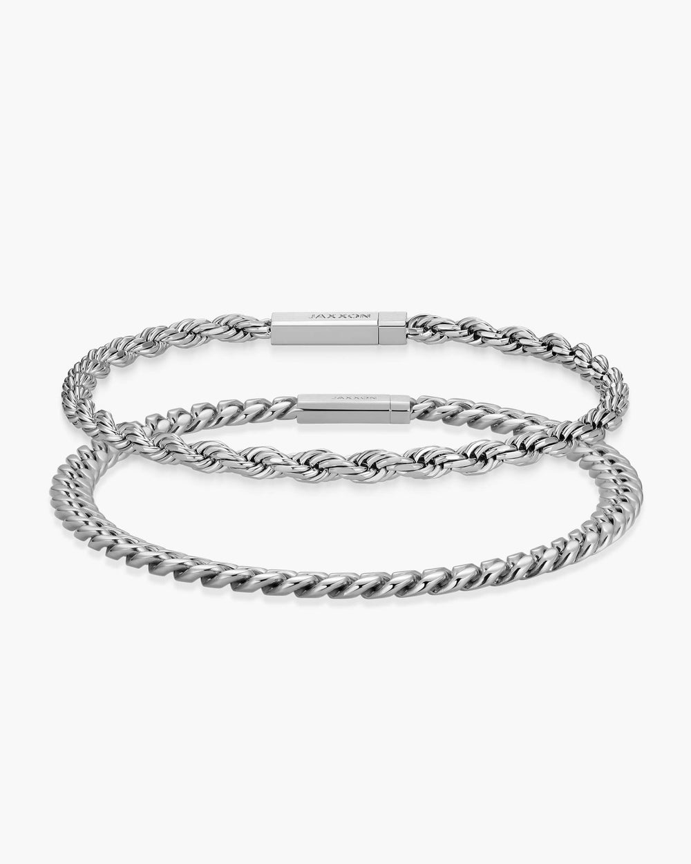 Cuban_Rope_Bracelet_Stack_5mm_3mm_Silver_View1_Shopify_Tall_1febbd60-5d0b-4c05-9b83-8a3e39f2b038