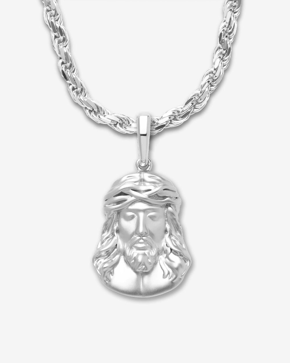 Jesus_Piece_Pendant_Silver_View1_Rope_Shopify_Tall_9988f1ba-e81f-4bec-afef-2a4bdafee7fc